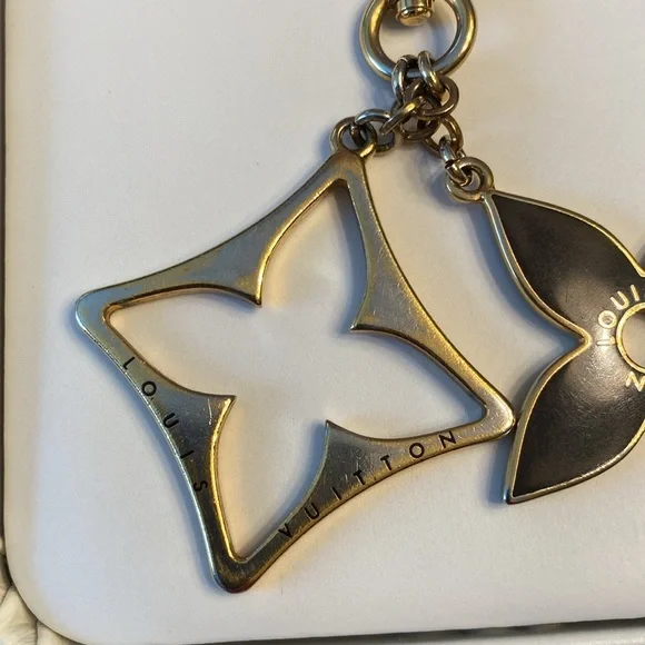 Authentic Louis Vuitton bag charm Porte Cles puzzle key chain Black Gold - Picture 5 of 10